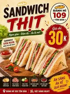 Sandwich Thịt - 30.000 ₫ tại Bánh Mì Tôn Đản - Tôn Đản