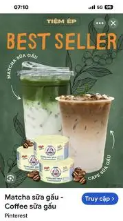 Hình ảnh Matcha Sữa Gấu