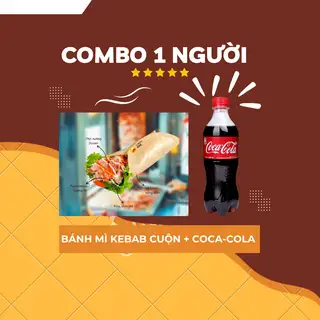 Hình ảnh Bánh Mì Kebab Cuộn + Cocacola