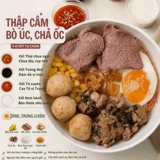 Hình ảnh Bún/ Mì trộn thập cẩm bò Úc