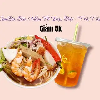 Combo: Bún Mắm Tô Đặc Biệt - Trà Tắc Ly Lớn - 117.000 ₫ tại Bún Mắm Lẩu Mắm Cô Tím - Thống Nhất