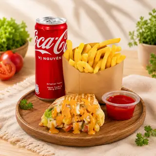 Combo tacos 1 - 132.000 ₫ tại Guac's Derro - Bánh Tacos Kiểu Pháp Chuẩn Vị -  Lạc Long Quân 
