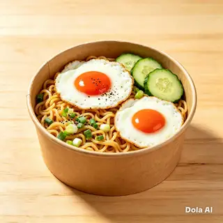 Hình ảnh Mì Trộn 2 Trứng 