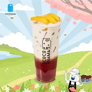 Hình ảnh Trà Đào Kem Sữa