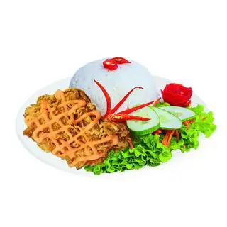 Hình ảnh Cơm gà sốt mật ong