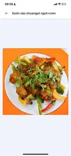 Tôm xào chua ngọt +cơm - 79.000 ₫ tại Quán Cơm Nhà - Phạm Ngũ Lão