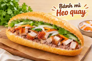 Hình ảnh Bánh mì heo quay
