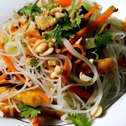 Bún xào chả ram chay - 23.000 ₫ tại Cơm Chay Bồ Đề - Tân Kỳ Tân Quý