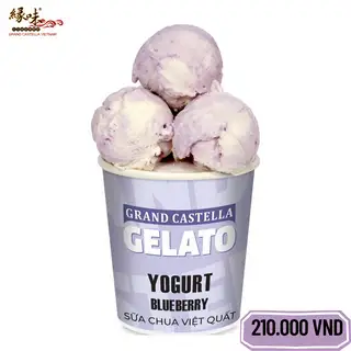 Yogurt & Blueberry Gelato - Kem Sữa Chua Việt Quất - 189.000 ₫ tại GRAND CASTELLA - Duyên Vị Bakery - Hàm Nghi