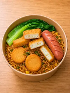 Mì Indo xúc xích đậu hủ phô mai - 66.500 ₫ tại Tina - Mì Trộn - KDC Trung Sơn - Đường Số 9