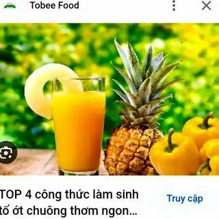 Hình ảnh Nước ép ớt chuông mix dứa