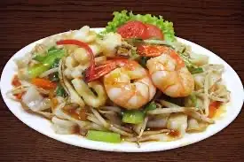 Hình ảnh hữu tiếu xào Hải sản 