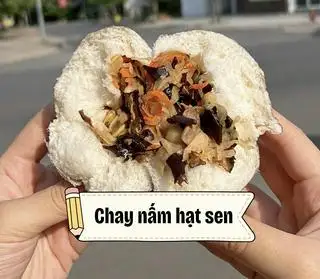 Hình ảnh Bánh bao chay nấm hạt sen