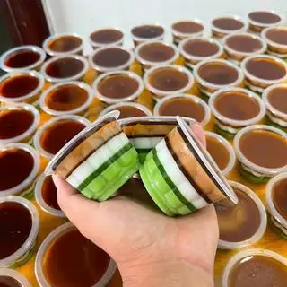 Hình ảnh rau câu hủ vị càfe sữa lá dứa sữa dừa