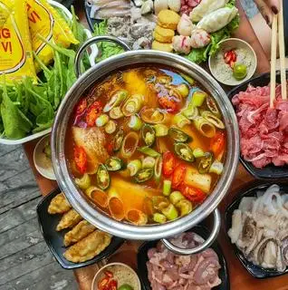 Hình ảnh Lẩu Kim Chi Bò Mỹ Full Topping - 2 Người