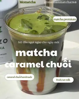 Hình ảnh Matcha Caramel Chuối (M)