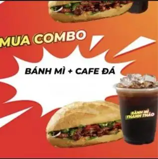 Combo Bánh Mì Chả Cá + Cafe đen đá  - 56.000 ₫ tại Bánh Mì Thanh Thảo - Đào Duy Từ