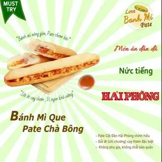 Bánh Mì Que Pate + Chà Bông  - 22.000 ₫ tại Hải Phòng Ngon - Xôi, Bánh Mì Pate & Trà Hoa Cúc - Bùi Đình Túy