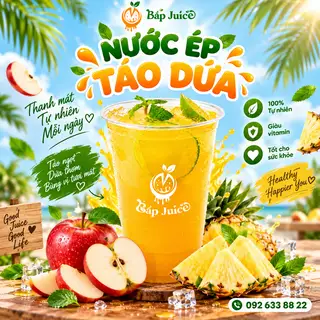 Hình ảnh Nước Ép Táo Dứa ( Cốc 700ml )