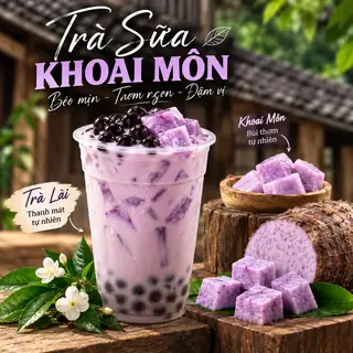 Hình ảnh Trà Sữa Khoai Môn Tím Ngọc