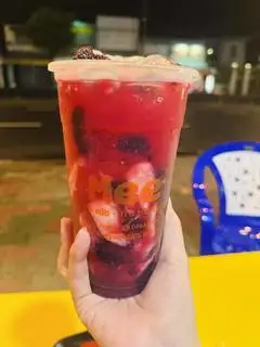 Hình ảnh Trà Dâu Tằm Mix Mãng Cầu 