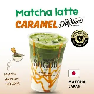 Matcha latte x sốt caramel Davinci Premium - 65.000 ₫ tại SOGUD SAIGON Q1 - Matcha Japan, Trà Trái Cây Tươi 100% & Cafe - Đinh Công Tráng