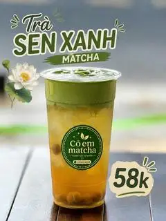 Hình ảnh Trà sen xanh matcha