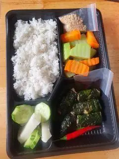 Hình ảnh cơm gạo Thái, chả lá lốt