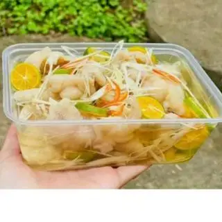 Hình ảnh chân gà rút xương ngâm xã tắc  1 hộp 500g