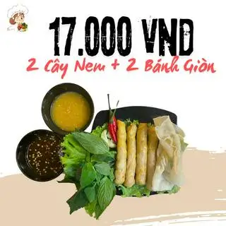 2 Cây Nem Nướng (4 Miếng) + 2 Bánh Giòn - 34.000 ₫ tại Nem Nướng Nha Trang Cô Út - Hoàng Sa