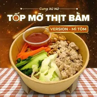 Hình ảnh Mì Trộn Tóp Mỡ Da Giòn