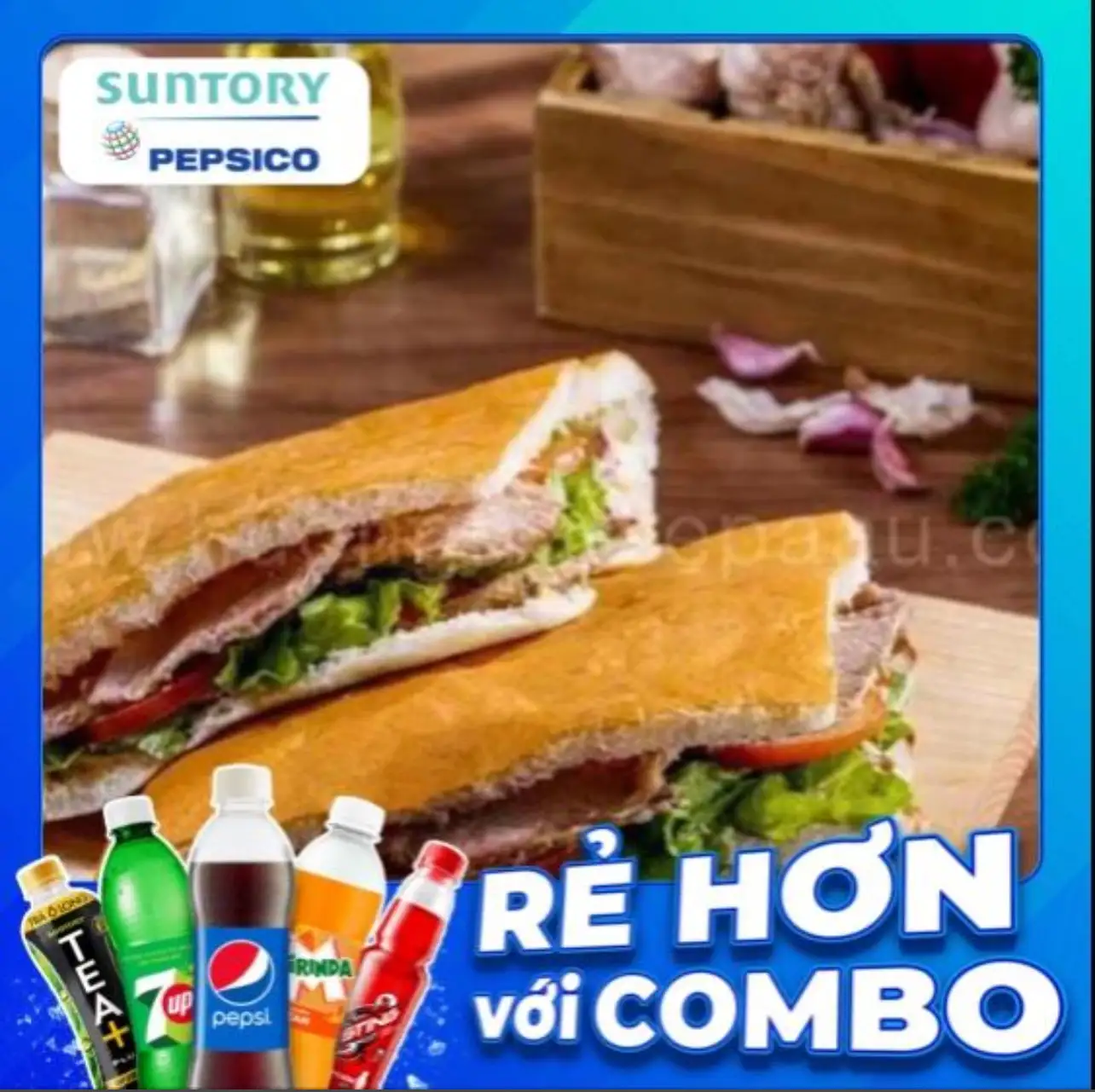 Hình ảnh Combo: 2 bánh mì Doner Kebab( tam giác) + 2 trà tắc 