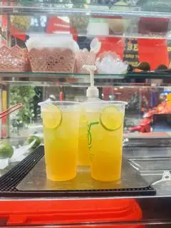 Hình ảnh Trà chanh mix nước cốt ngâm hoa quả - ly 700ml