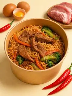 Hình ảnh Mì Gói Xào Bò