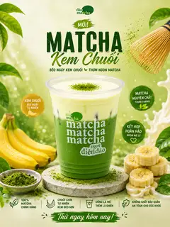 Hình ảnh Matcha kem chuối