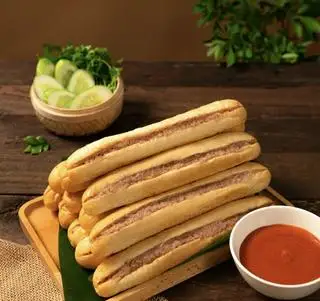 Hình ảnh Combo 10 bánh mỳ que pate - Trà (quất/đào/chanh)