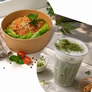 Hình ảnh Combo mì Ý - matcha