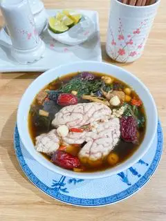 Óc heo tiềm thuốc Bắc - ngải cứu - 70.000 ₫ tại Vua Gà Tần - Gà Tần Gia Bảo - Cô Bắc
