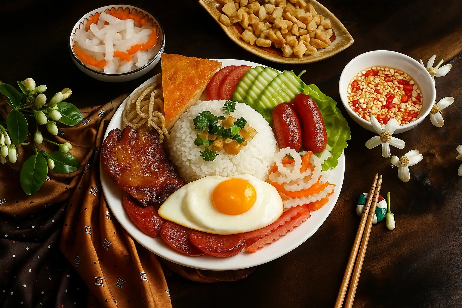 ĐẶC BIỆT - Cơm Tấm Sườn Cọng Bì Chả Ốp La Lạp Xưởng - 105.000 ₫ tại Cơm Tấm Sườn Cọng Thủ Đức - Nguyễn Thị Định