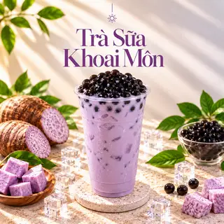 Hình ảnh Trà sữa khoai môn