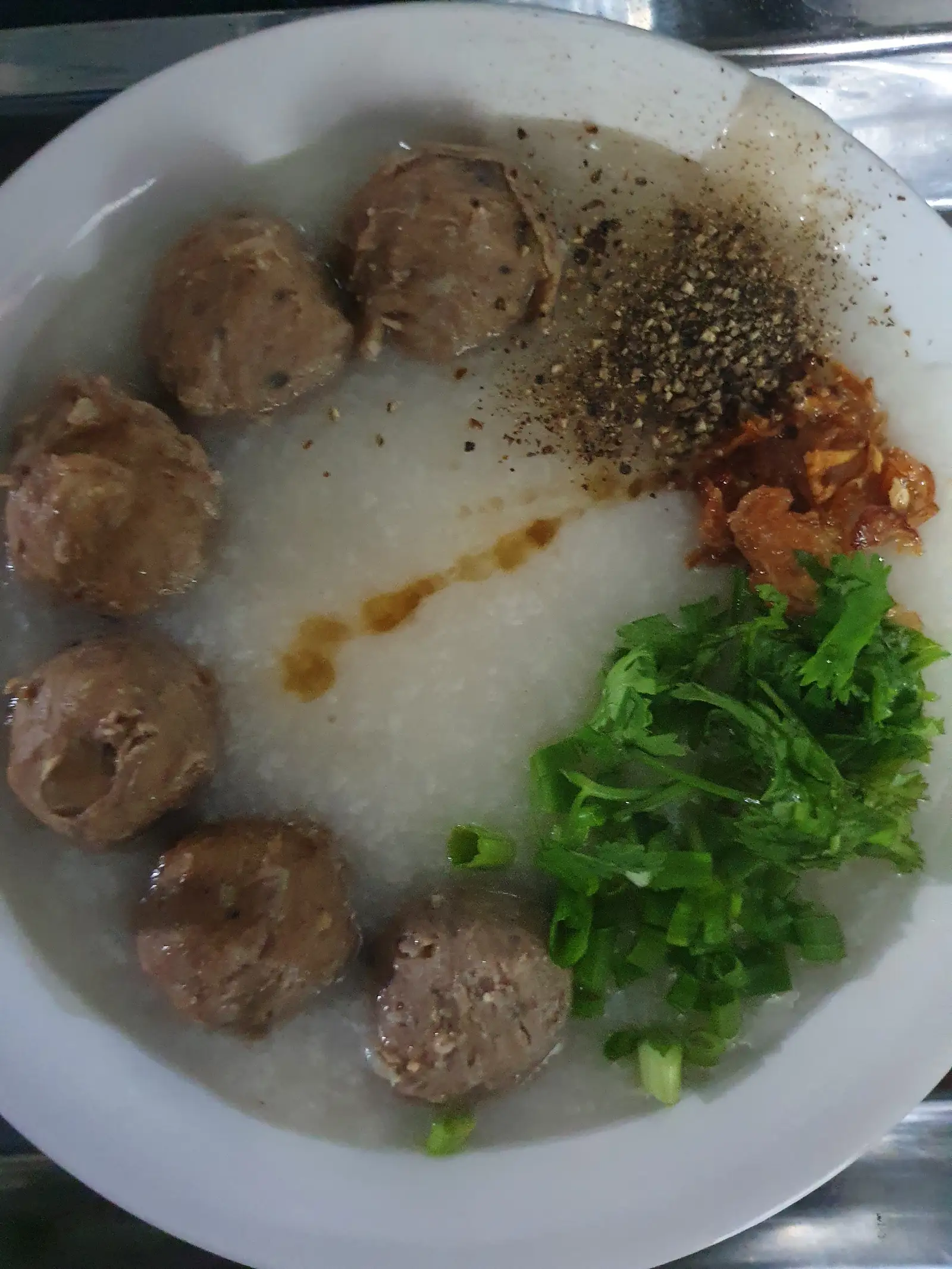 4 cháo bò viên - 4 quẩy - 288.000 ₫ tại Cháo Sườn Như Ý - Ngô Gia Tự