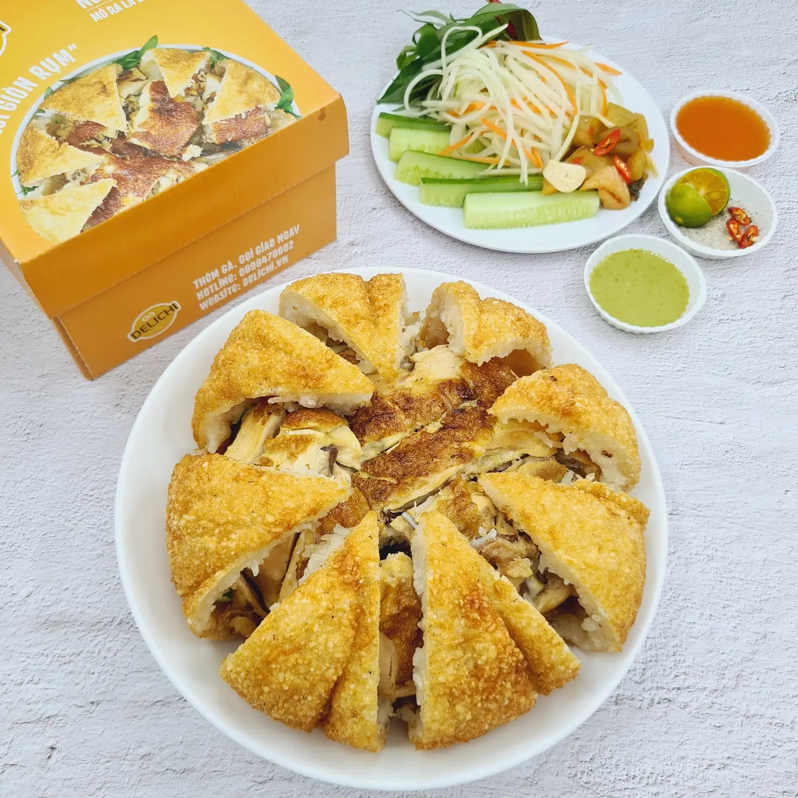 Gà Bó Xôi Hình Trái Bí (Gà Nguyên Con) - 339.000 ₫ tại Gà Nướng Cooky - Gà Lên Mâm, Bó Xôi - Vườn Chuối