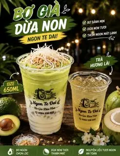 Hình ảnh Bơ già dừa non - 650ml