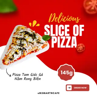 Pizza Tam Giác Gà Nấm Rong Biển 145g - 35.000 ₫ tại M3 Mart N Café - Tôn Thất Tùng