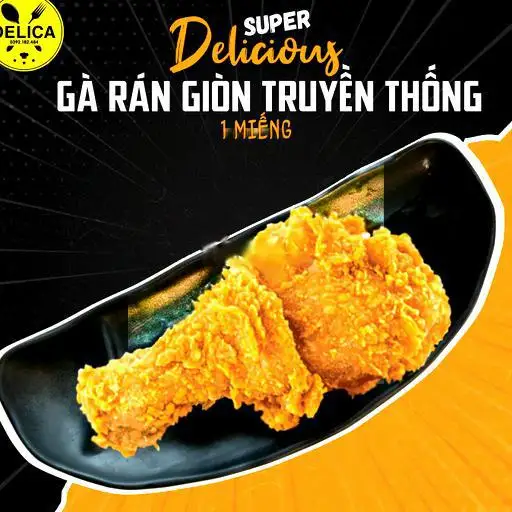 1 Miếng Gà Rán Delica (Đùi Gà Hoặc Má Đùi) - 38.000 ₫ tại Delica - Mỳ Ý Và Pizza - Phan Văn Trị