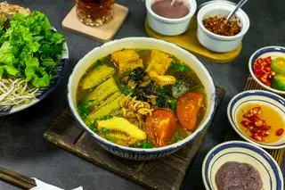 Hình ảnh Bún ốc tóp mỡ