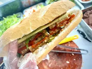 Bánh Mì Chả Cá + Trứng ỐpLa - 35.000 ₫ tại Bánh Mì A Phấy - Chung Cư Nguyễn Thiện Thuật