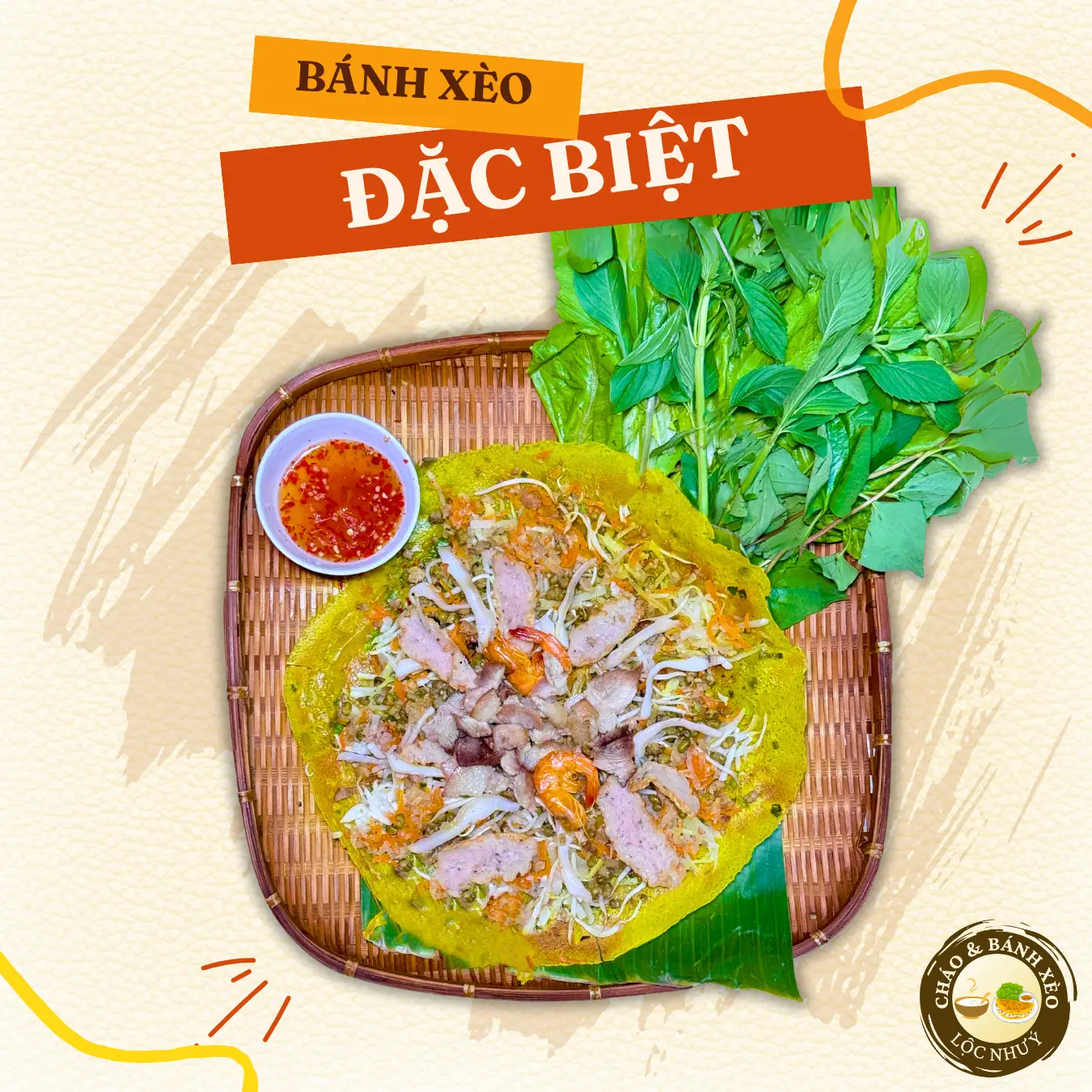 Bánh Xèo Đặc Biệt Signature (nhân nhiều hơn) - 85.000 ₫ tại Cháo & Bánh Xèo Sóc Trăng Lộc Như Ý - Xô Viết Nghệ Tĩnh