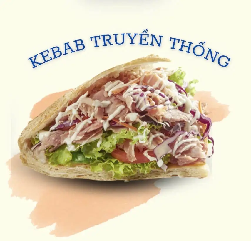 Bánh mì kebab truyền thống  - 29.000 ₫ tại Bánh Mì Kebab Nhật Duy - Đường Số 10