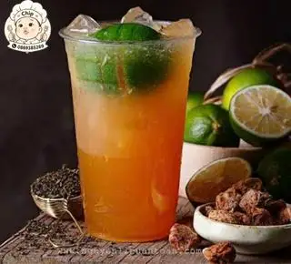 Hình ảnh trà tắc ô mai xí muội trân châu trắng giòn